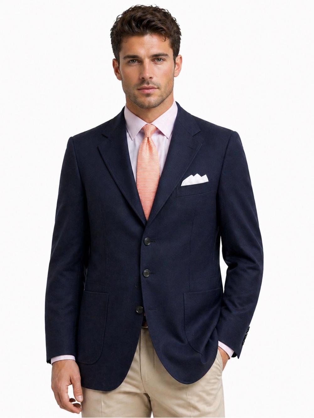 Tombolini Dark Blue Vintage Classic Blazer - made in Italy